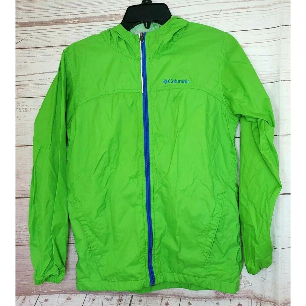 Columbia Sportswear Company Lime Green Kids Large (14/16) Windbreaker
